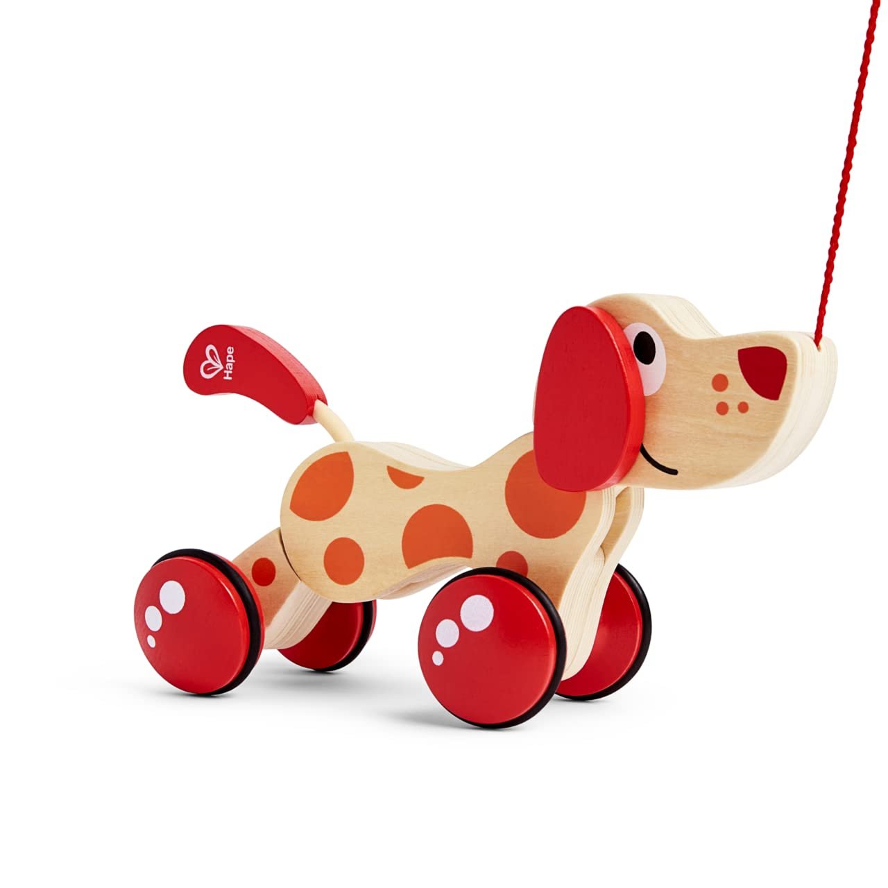 51GKDSaqy4L Puppy Wooden Pull Toy - Image 1